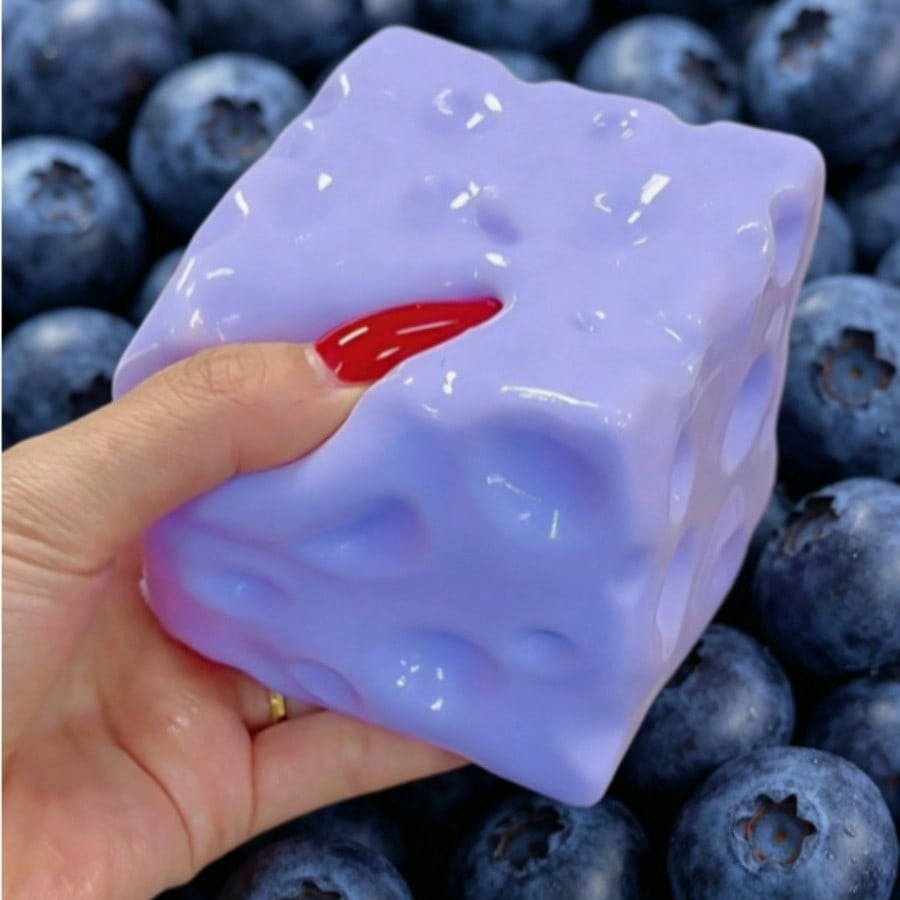 Food & Snacks Colouring Book - New Blueberry Color Cheese Squishy Toy