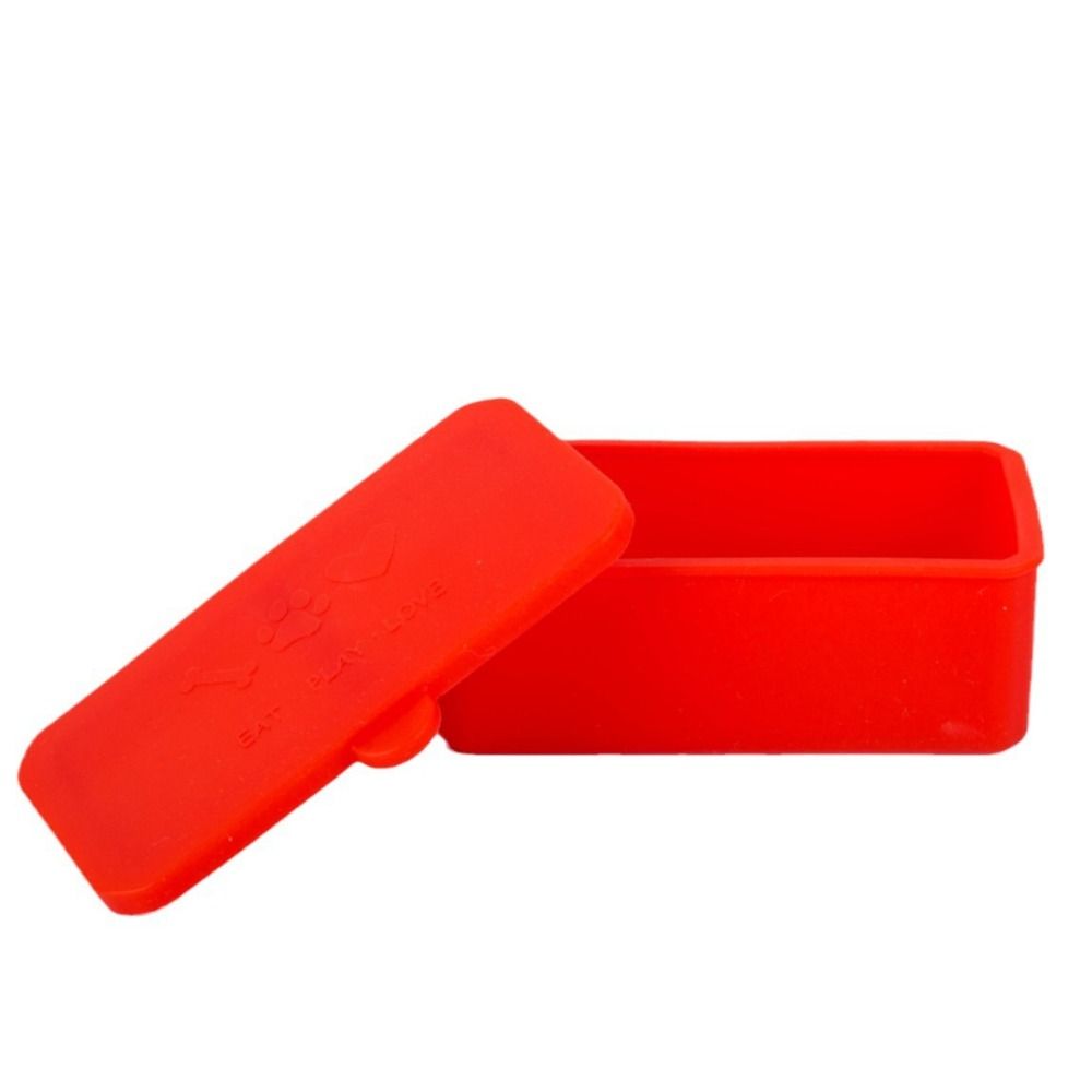 Food Snacks For Picnic - 1/3pcs Silicone Food Distribution Box Red/Pink/Purple/Green/Orange/Blue