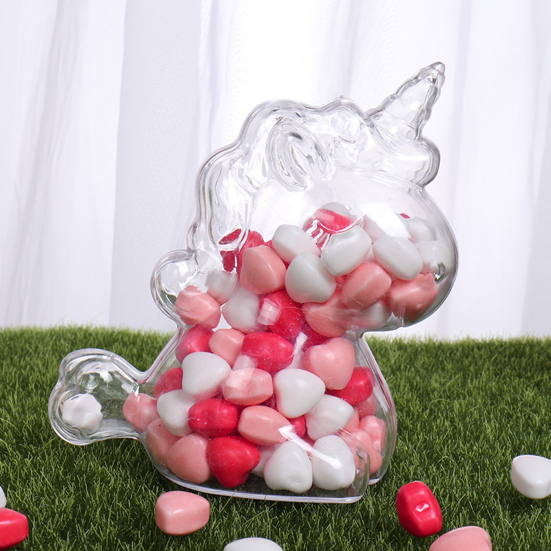 Food Like Snacks - 6Pcs Transparent Plastic Unicorn Shape Candy