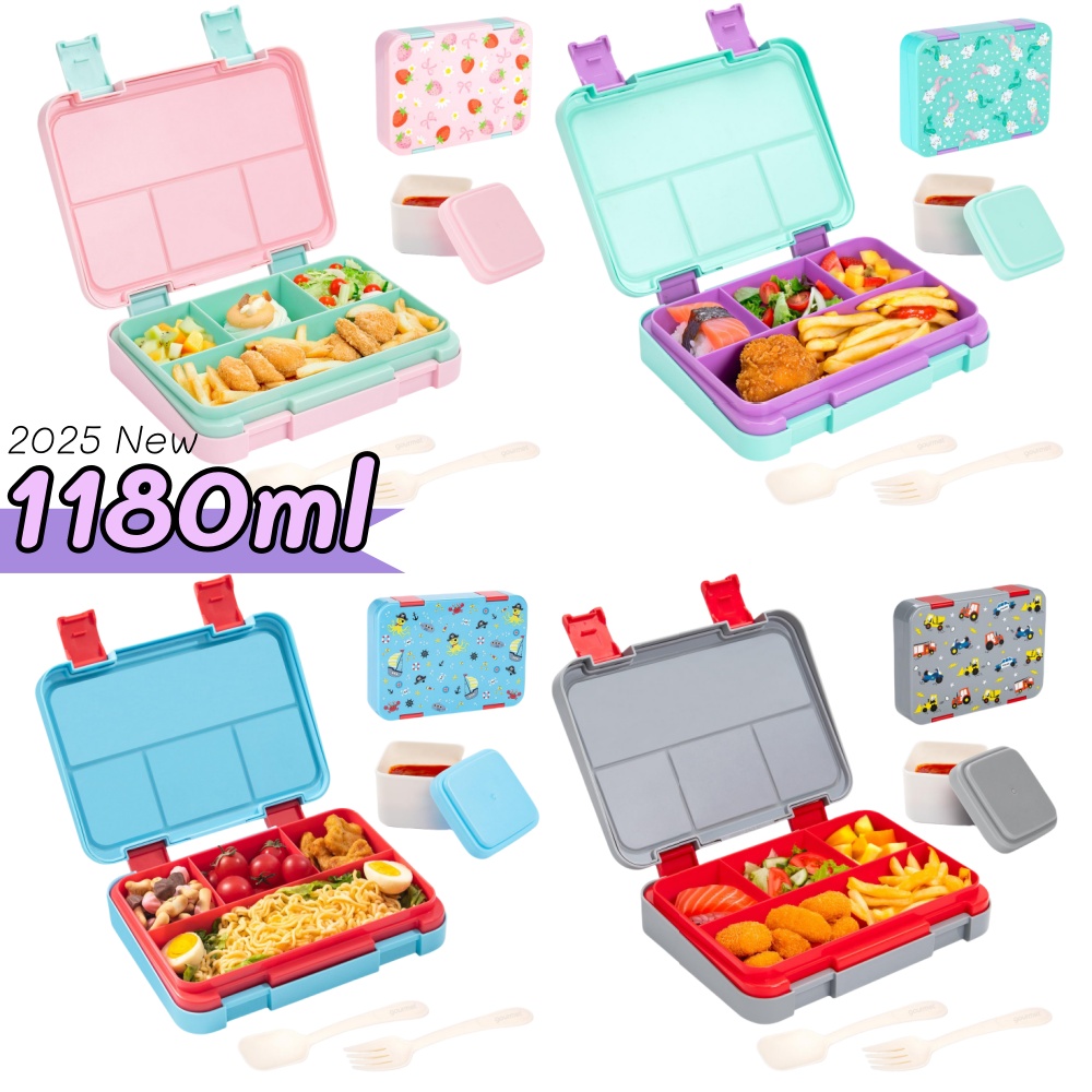 Food Snacks For Picnic - 40oz Cartoon Pattern Bento Lunch Box