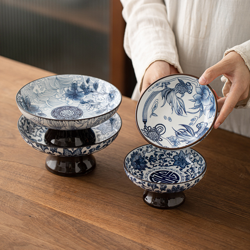 Food Like Snacks - Retro Blue and White Chinese Refreshments