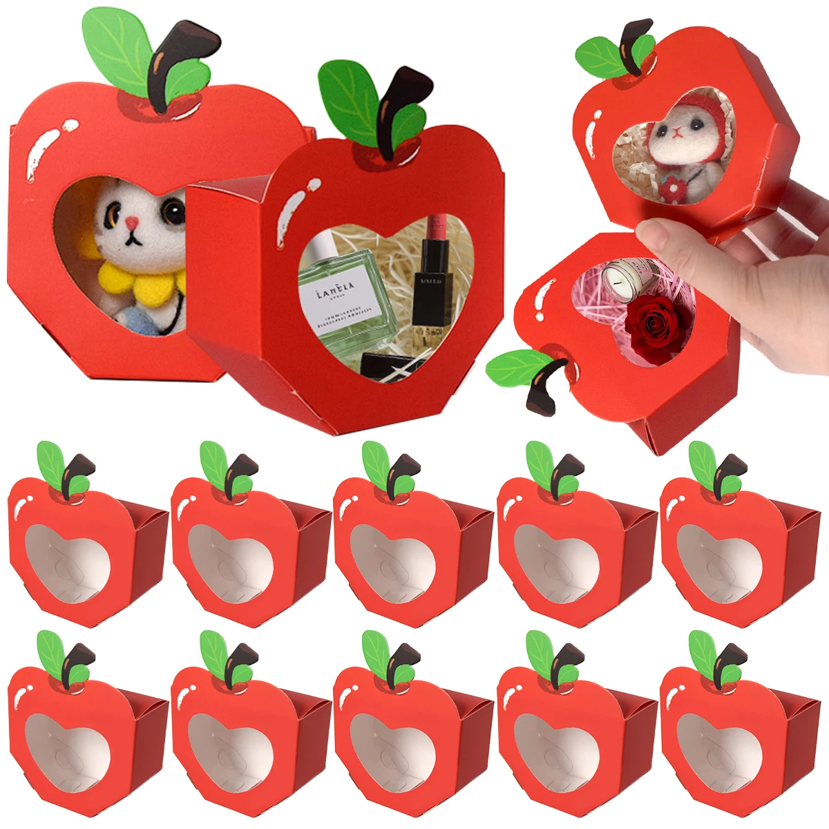 10/20Pcs Apple Window Candy Bo - Food Like Snacks review and price