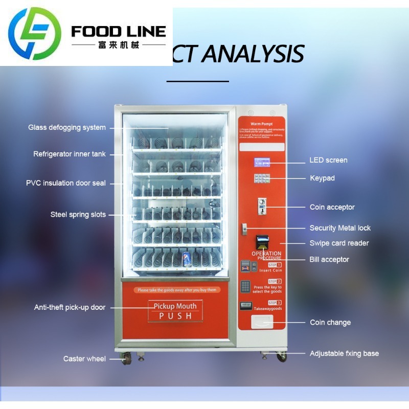Customized Factory Custom Snac - Food Snacks Vending Machine review and price