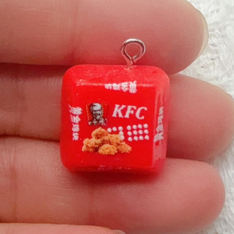10pcs cartoon resin food bag k - Food & Snacks Colouring Book review and price