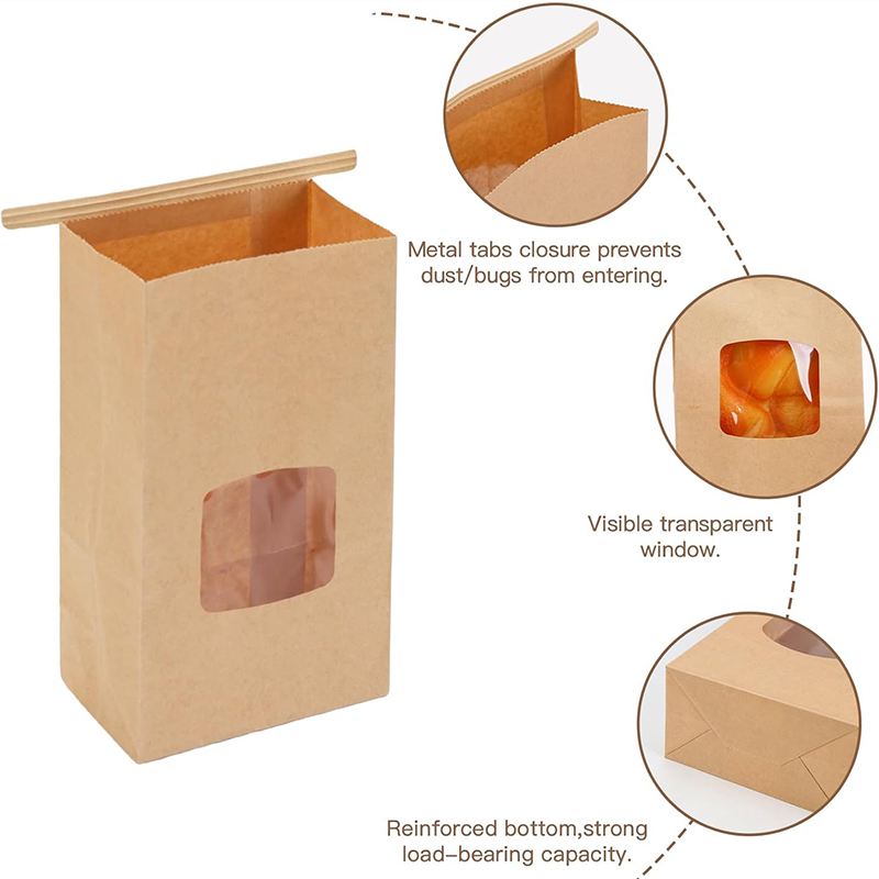 10Pcs Bakery Bags, Window Seal - Food Like Snacks review and price