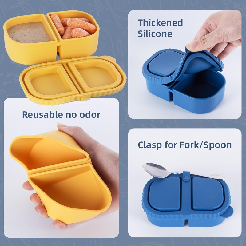 Reusable Silicone Snack Contai - Food Snacks For Picnic review and price