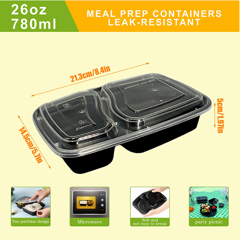 10/40 Pack 26 oz Two-Compartme - Food Snacks For Picnic review and price