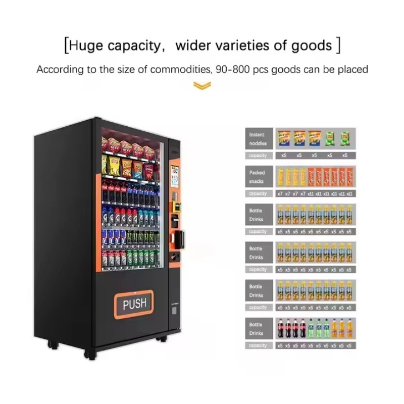 Customized Touch Screen Smart  - Food Snacks Vending Machine review and price