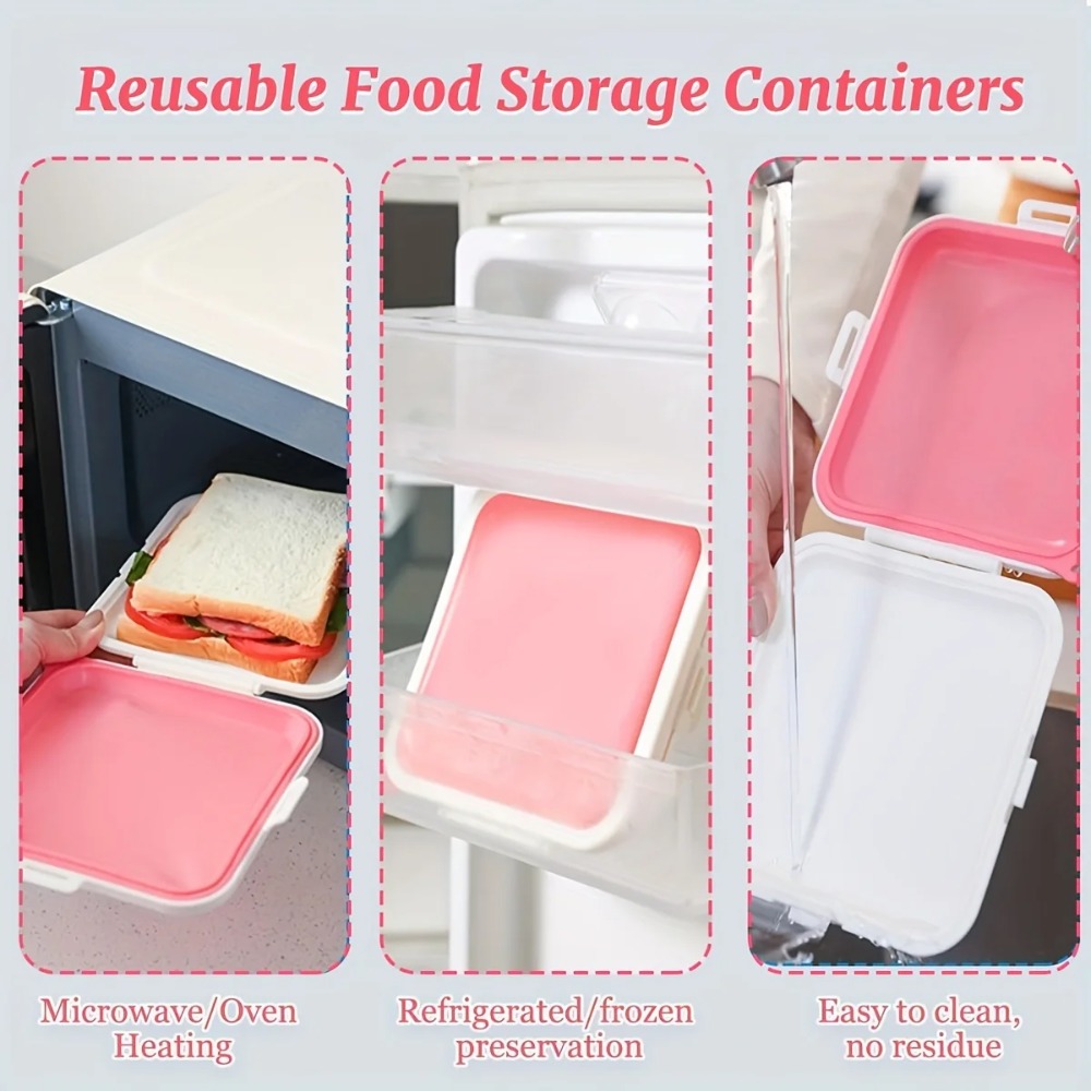Silicone Sandwich Storage Box  - Food Snacks For Picnic review and price