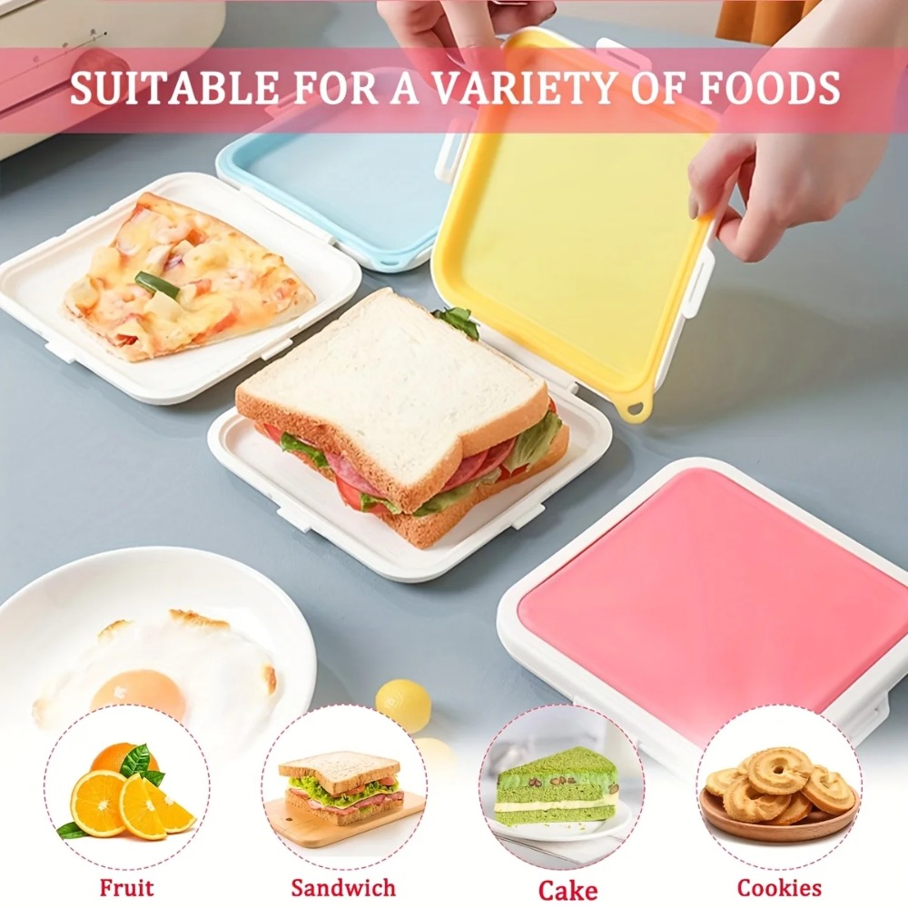Silicone Sandwich Storage Box  - Food Snacks For Picnic review and price