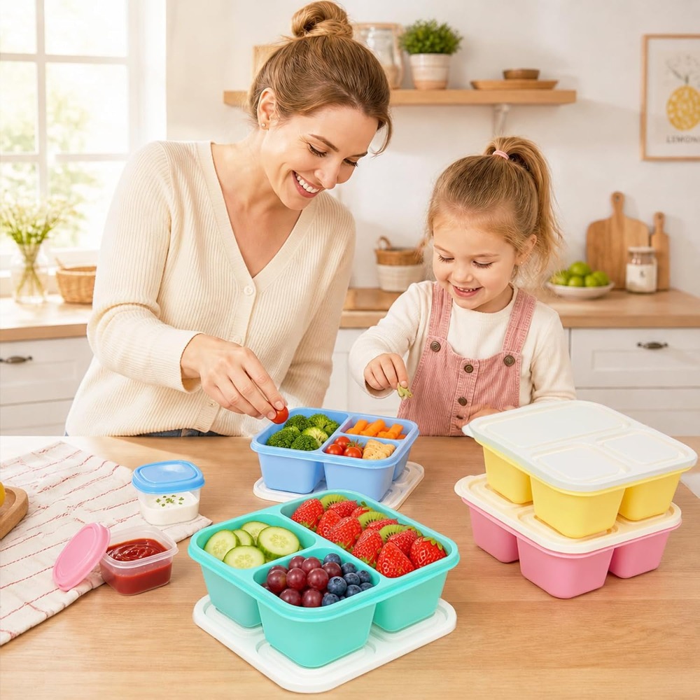 3 Compartment Bento Box Snack  - Healthy Snacks Food review and price