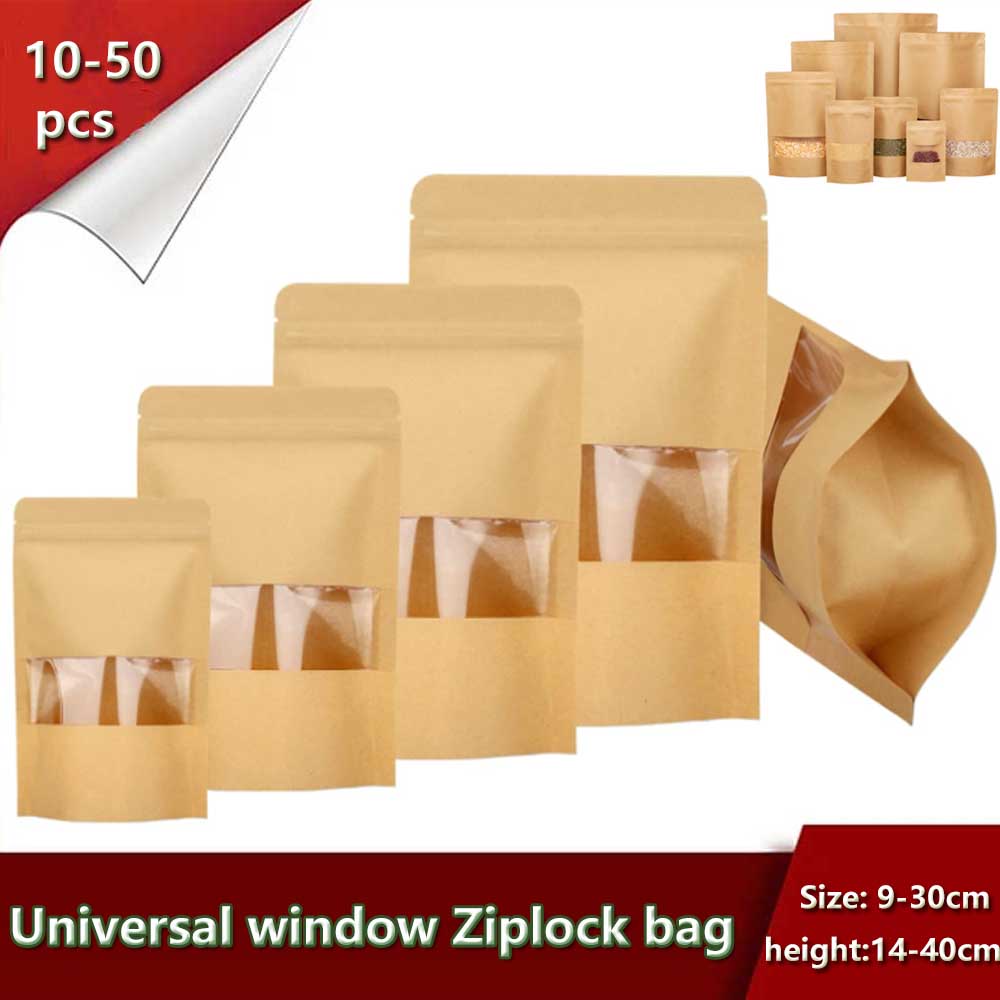 10-50pcs Upright Seal Bone Zip - Food Like Snacks review and price
