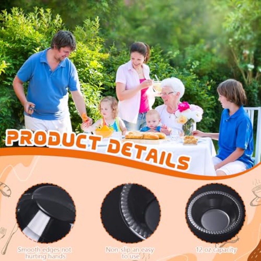 30 Pack 12 oz Disposable Plast - Food Snacks For Picnic review and price