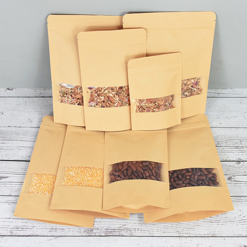 20/50pcs Kraft Paper Zip Lock  - Food Like Snacks review and price