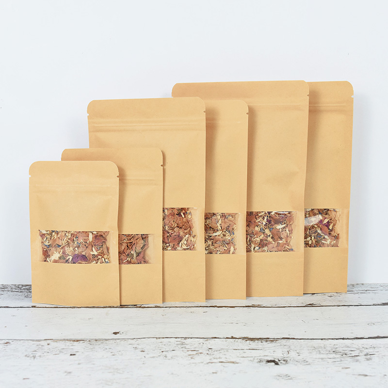 20/50pcs Kraft Paper Zip Lock  - Food Like Snacks review and price
