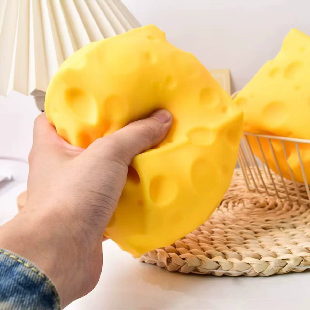 Cheese Stress Ball Squishy Toy - Food & Snacks Colouring Book review and price
