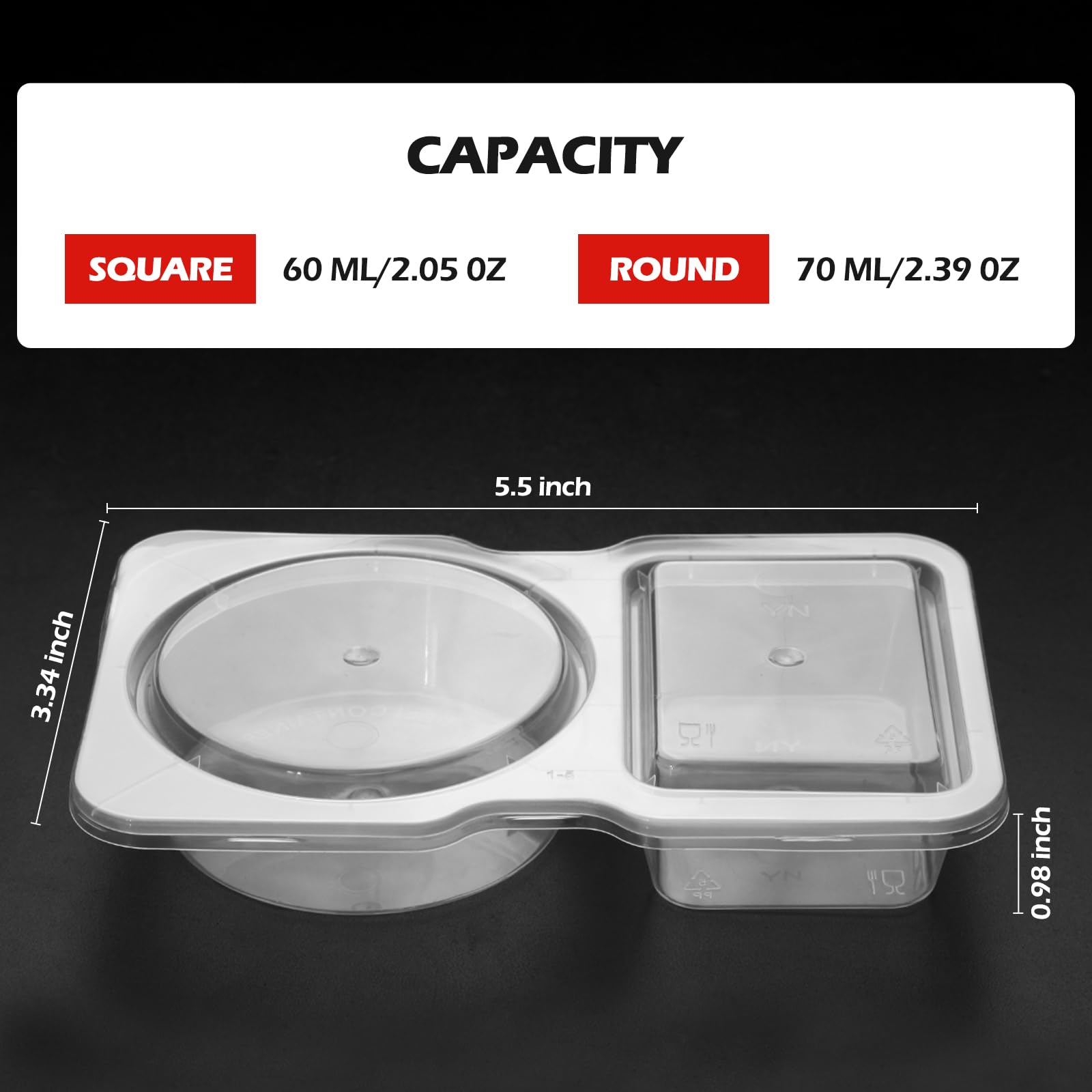 Reusable Plastic Sauce Contain - Food Snacks For Picnic review and price