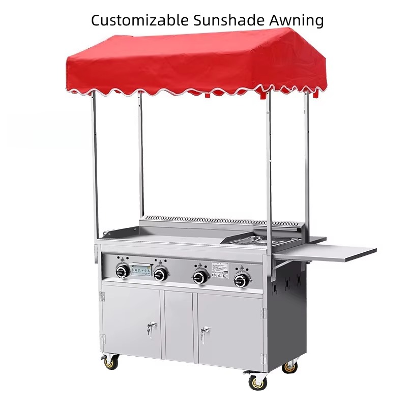 Gas-powered mobile snack cart  - Food Snacks To Sell review and price