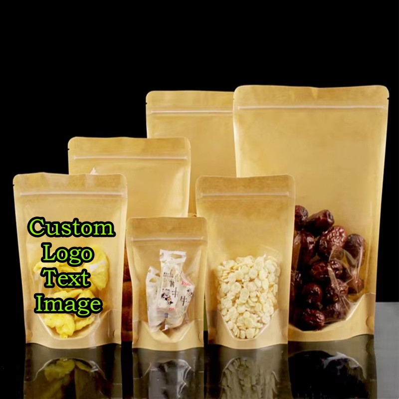 100PCS Clear Stand-up Kraft Pa - Food Like Snacks review and price